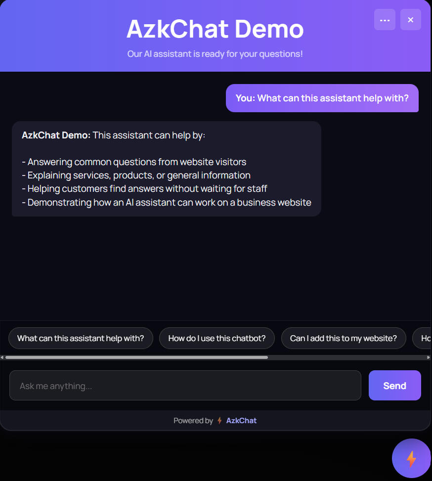 AzkChat Demo